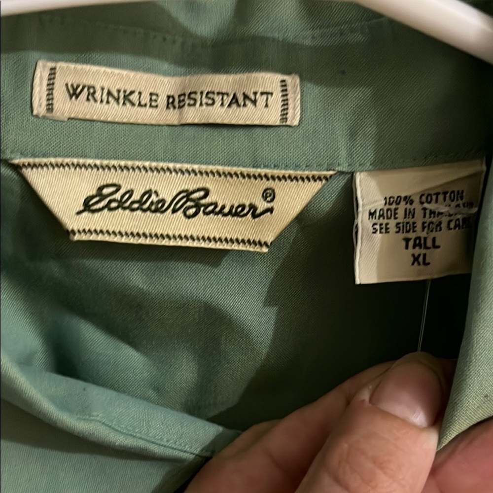 Eddie Bauer Green Lightweight Shirt - Picture 2 of 4